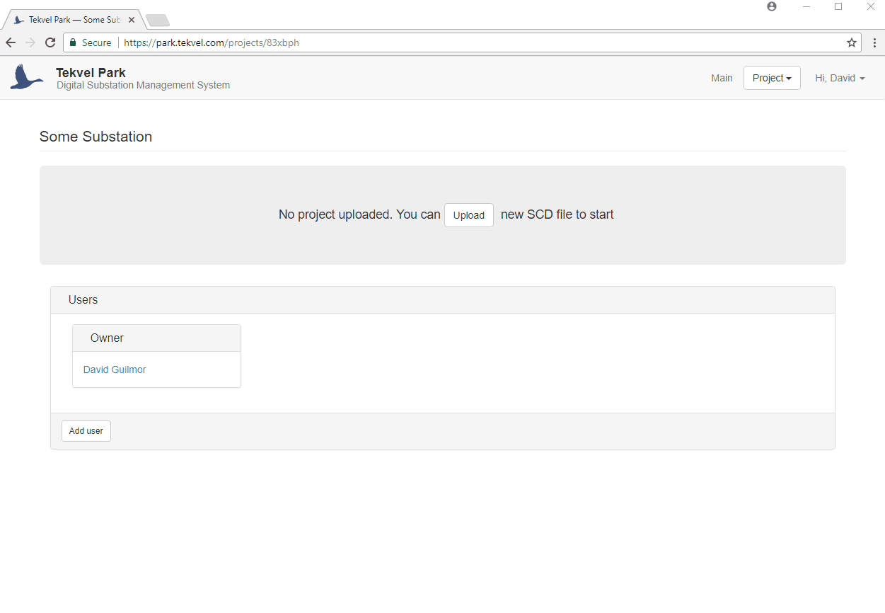 SCD file upload to Tekvel Park
